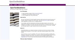 Desktop Screenshot of opentextbookstore.com